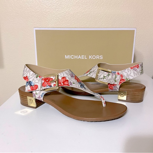 MICHAEL Michael Kors Shoes - MICHAEL Michael Kors London Multi Floral Vanilla Sandals 8.5